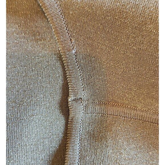 Misook Metallic Gold Sleeveless Top Size Small - Picture 7 of 7